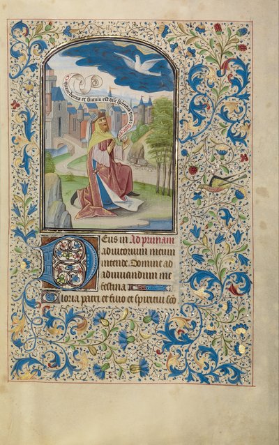 Salomone che prega lo Spirito Santo da Willem Vrelant